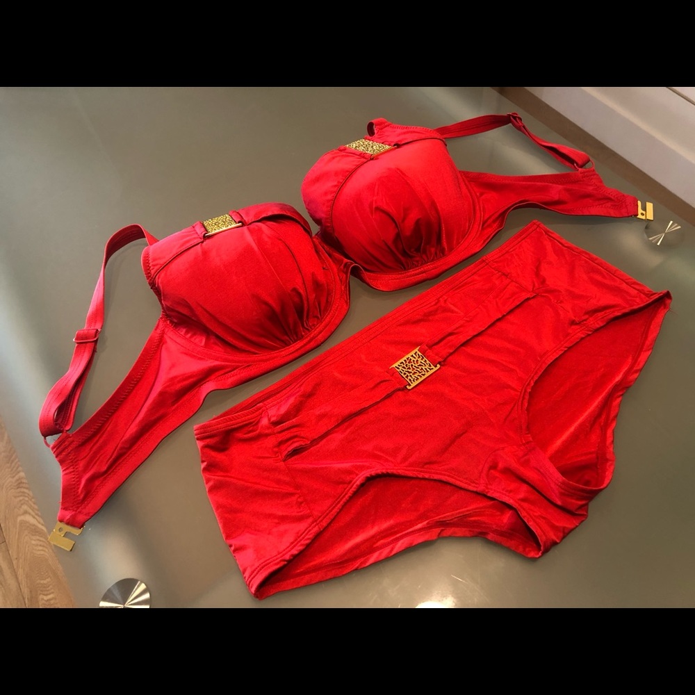 CHARADE/ Hot Red Two Piece Bikini
